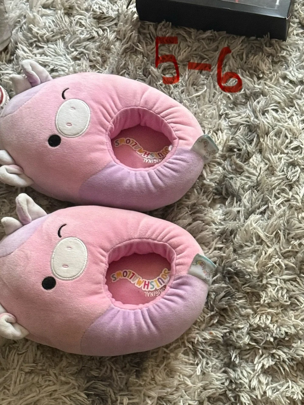 Squishmallows Pink Purple Kids Slippers